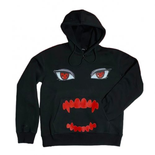 هودى  اسود اوفر سايز